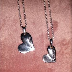Mother Daughter necklace set